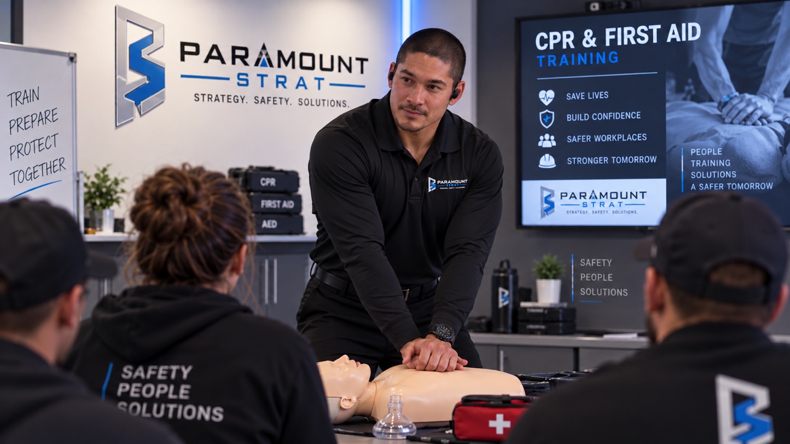 Paramount CPR and First Aid safety training instruction session